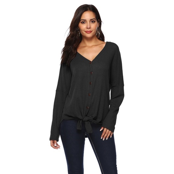 Out From Under Jojo Oversized  Button-Front Top - Picture 8 of 8